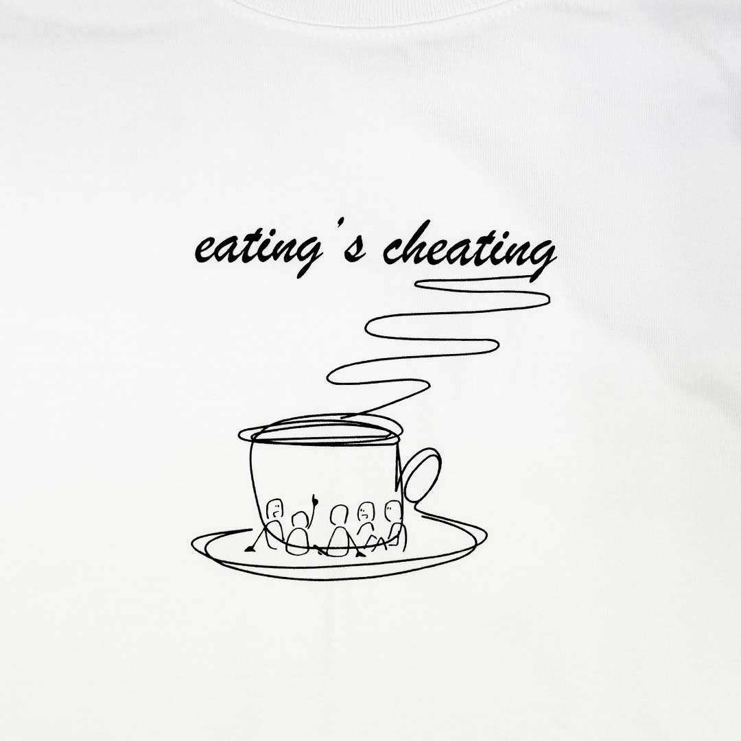 SURFING COFFEE / eating's cheating tee